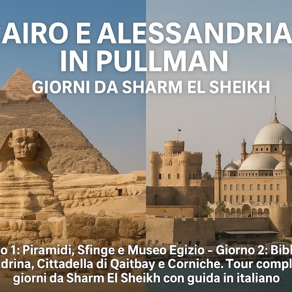 Cairo e Alessandria in Pullman 2 Giorni da Sharm el Sheikh
