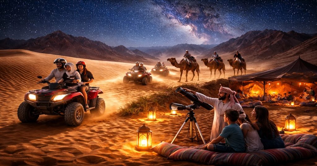 Motorata e Camellata con Stelle nel deserto con cena beduina