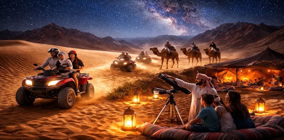 Motorata e Camellata con Stelle nel deserto con cena beduina