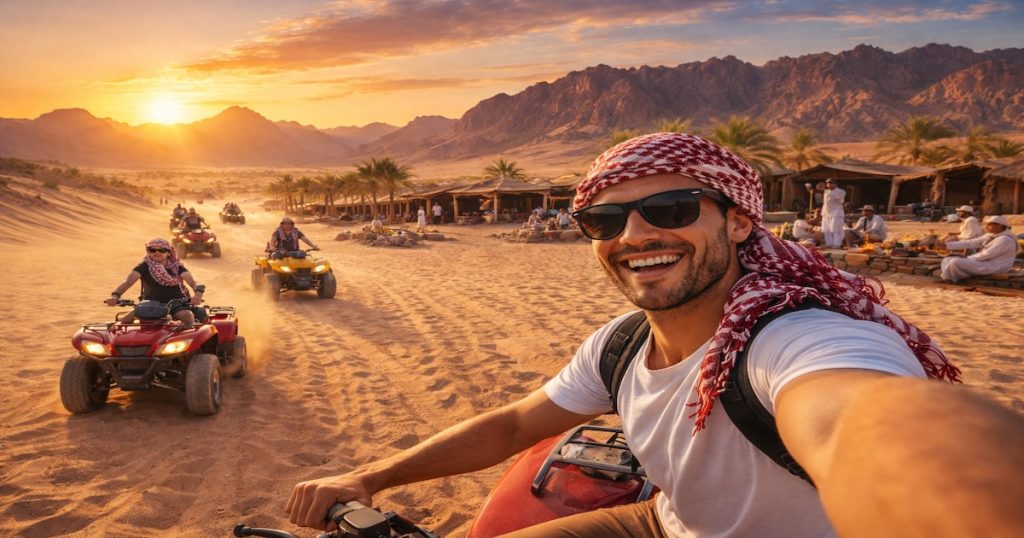 Safari Quad nel Deserto di Sharm El Sheikh tra montagne e panorami desertici