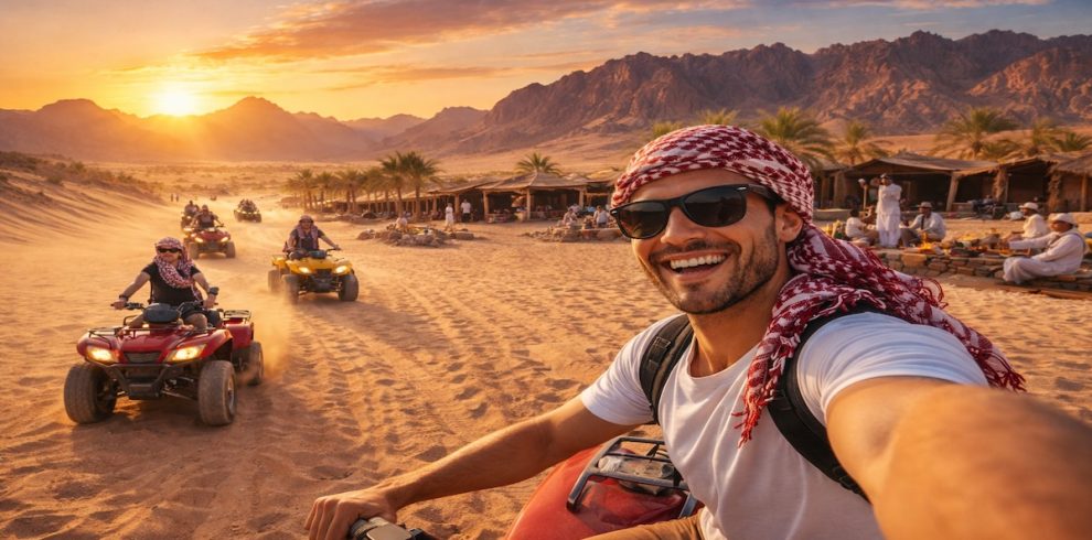 Safari Quad nel Deserto di Sharm El Sheikh tra montagne e panorami desertici