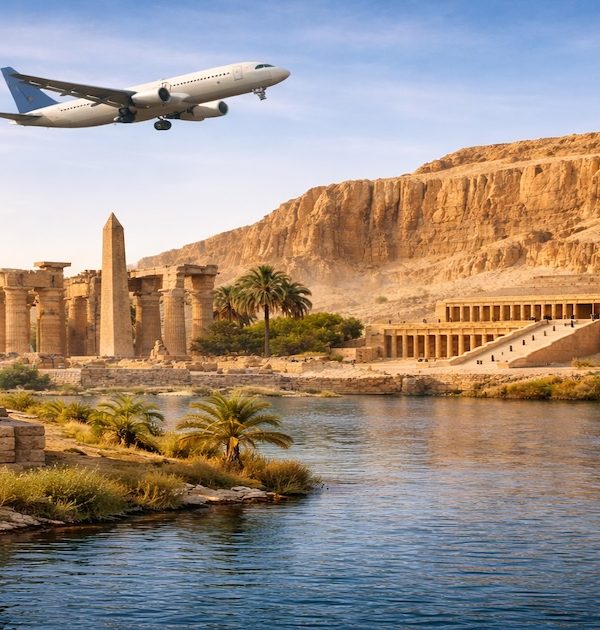 Luxor da Sharm El Sheikh – Tempio di Hatshepsut, Colossi di Memnone e Nilo con feluca durante escursione in volo