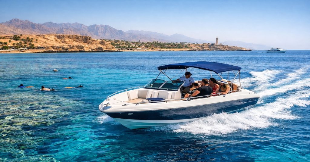 Motoscafo Sharm El Sheikh con barca privata e snorkeling nel Mar Rosso