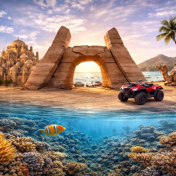 pacchetti offerte a Sharm El Sheikh con escursioni, safari nel deserto e mare cristallino