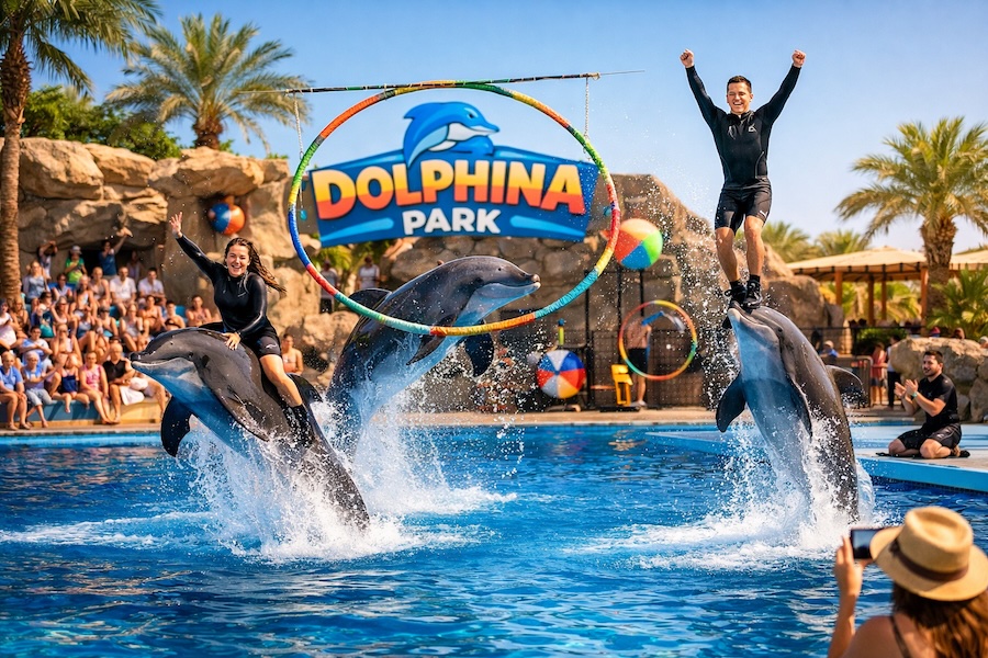 Spettacolo dei delfini a Sharm El Sheikh al Dolphina Park